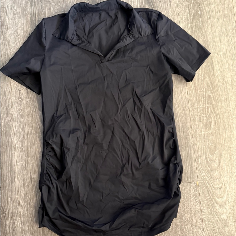Women’s maternity Black Short Sleeve Shirt